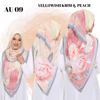 AU 09 ~YELLOWISH KRIM &  PEACH